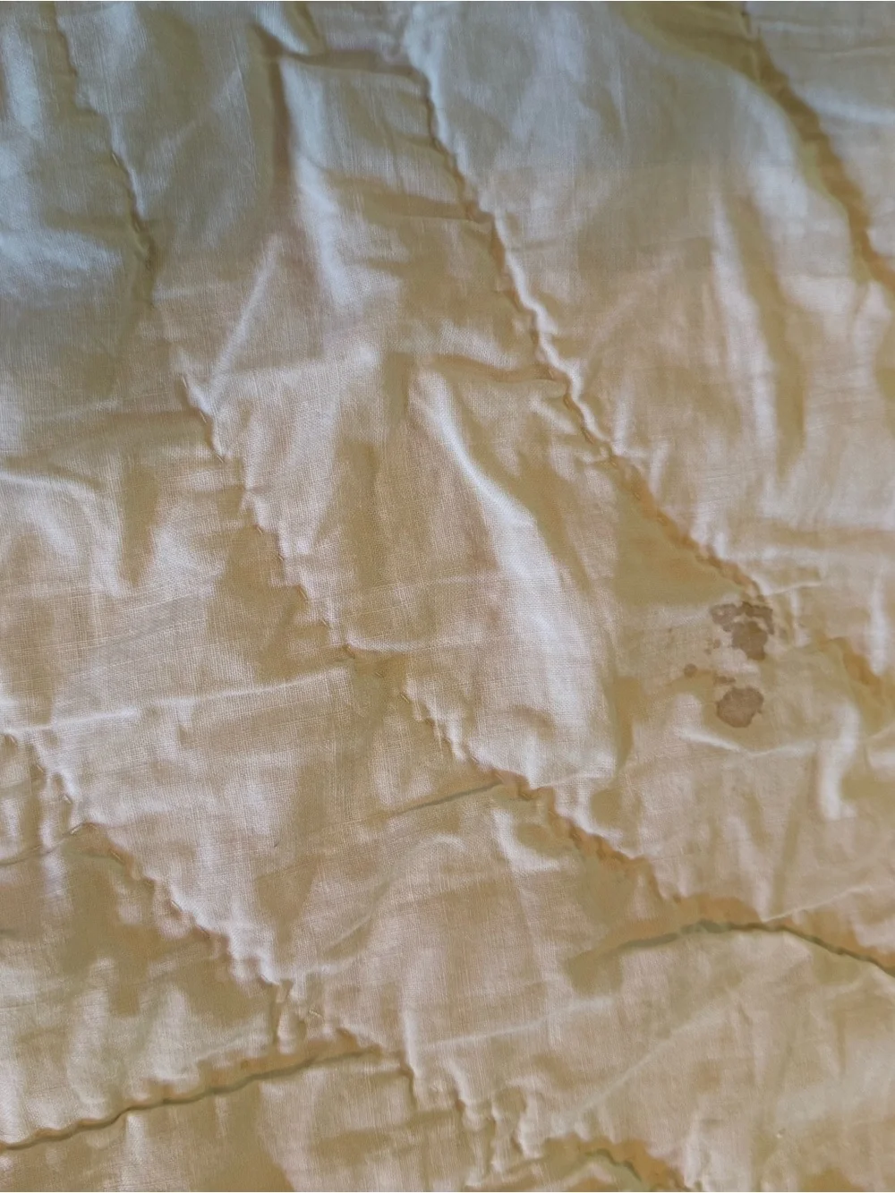 Vintage 67x86 Cottage Core Handmade Blue Floral with Pink Dogwood Center Quilt